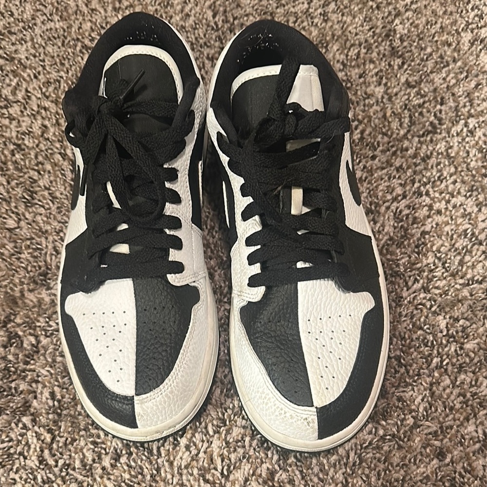 Jordan Black and White Women's Sneakers